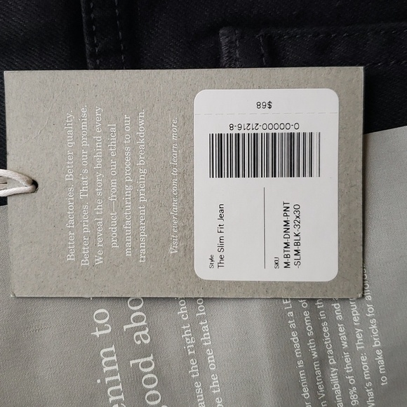 Everlane Slim Jean nwt - Picture 3 of 7